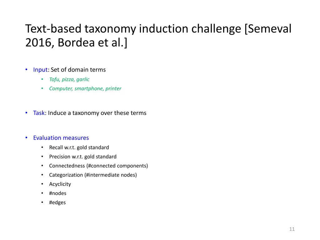 text based taxonomy induction challenge semeval