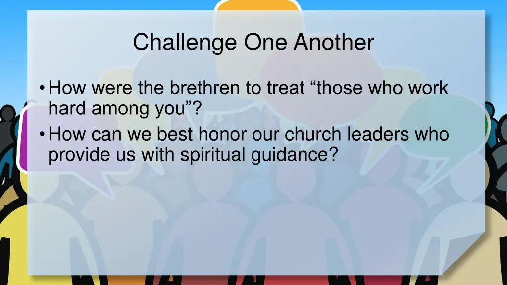 challenge one another 1