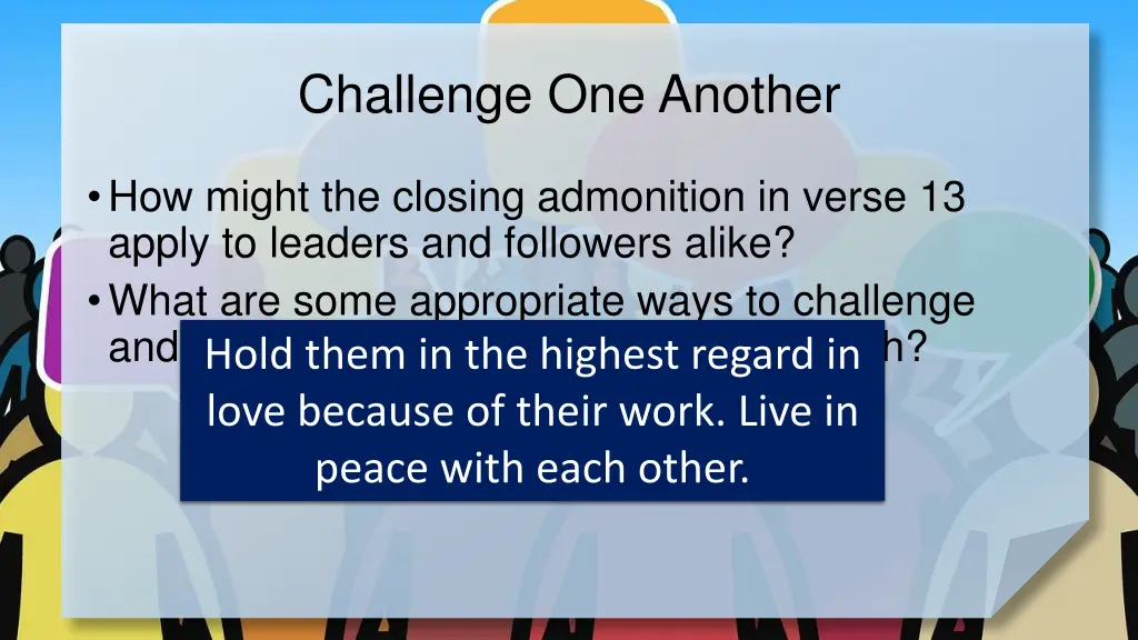 challenge one another 2