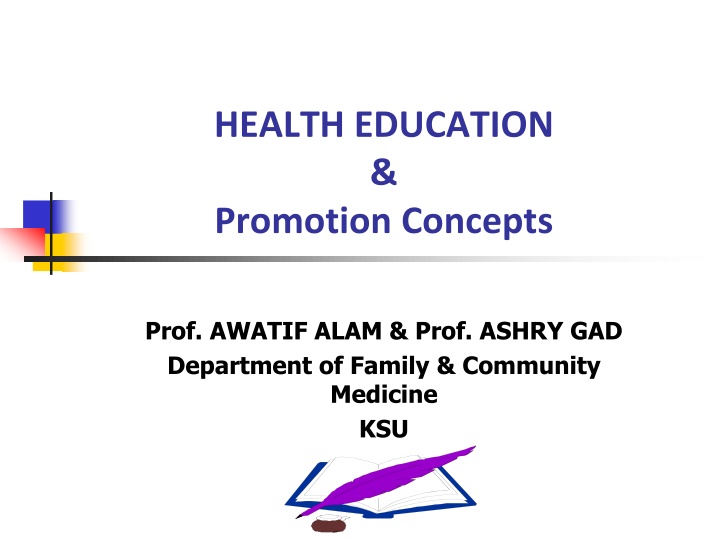 health education promotion concepts