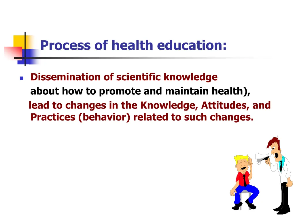 process of health education