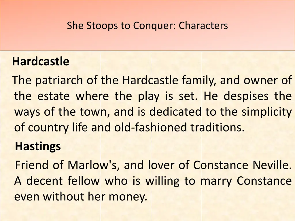 she stoops to conquer characters 2