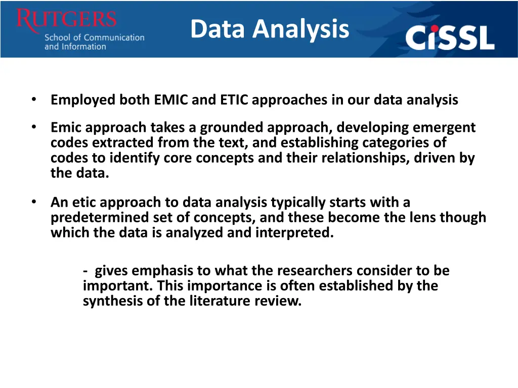 data analysis