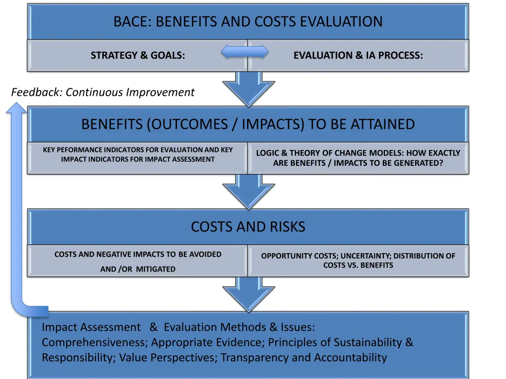 bace benefits and costs evaluation