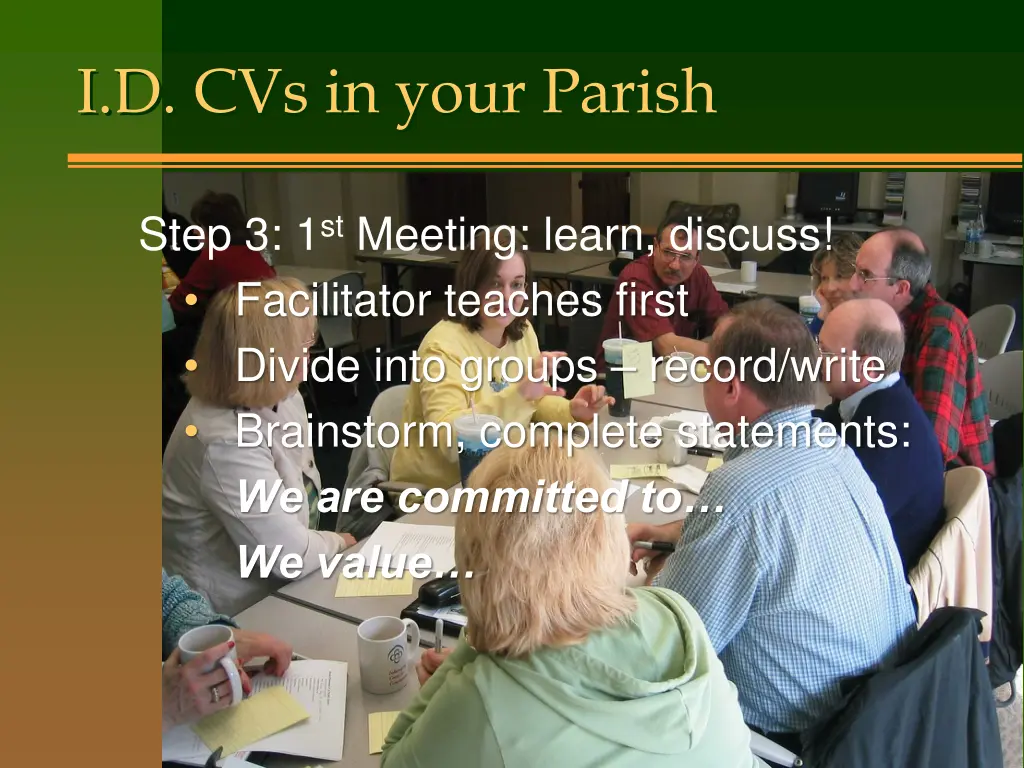 i d cvs in your parish 1