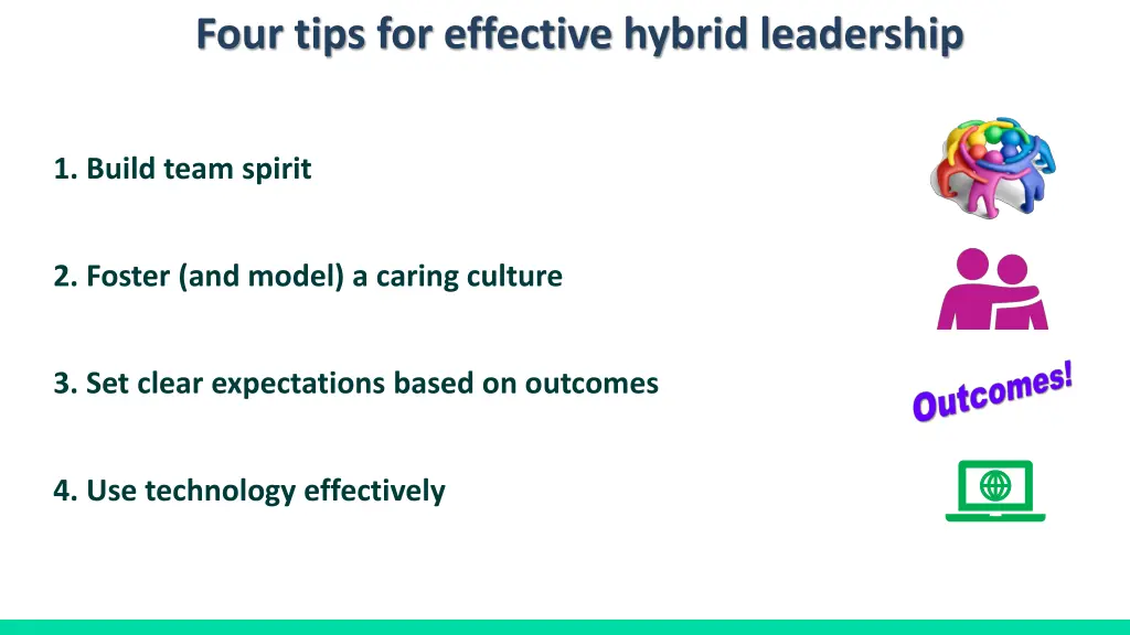 four tips for effective hybrid leadership