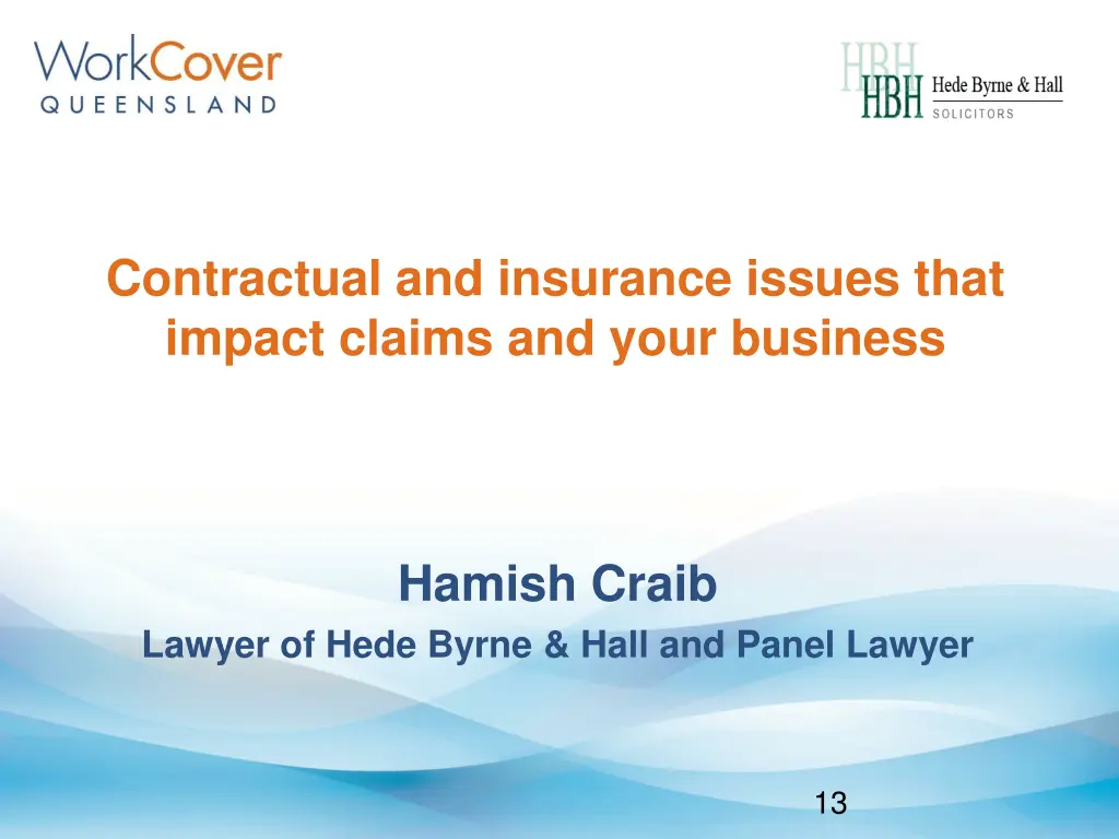 contractual and insurance issues that impact