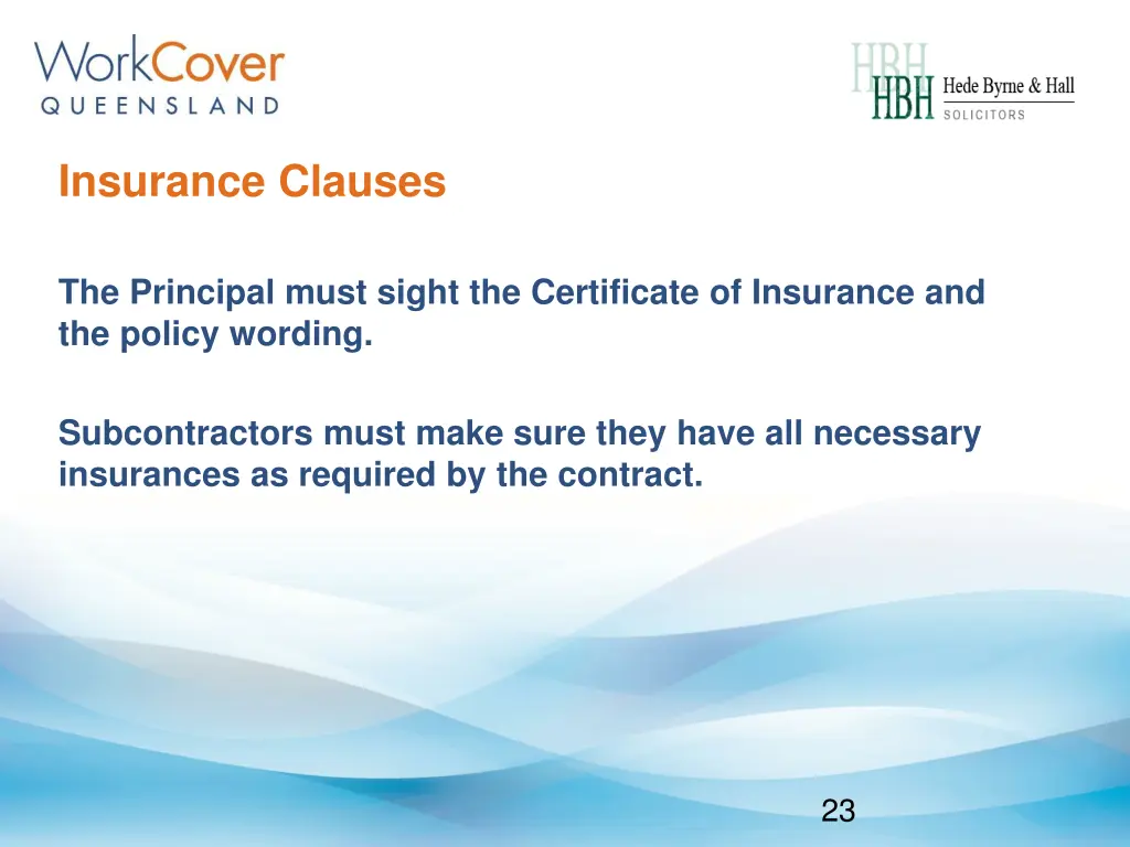 insurance clauses