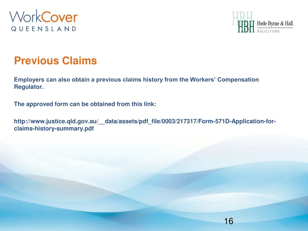 previous claims