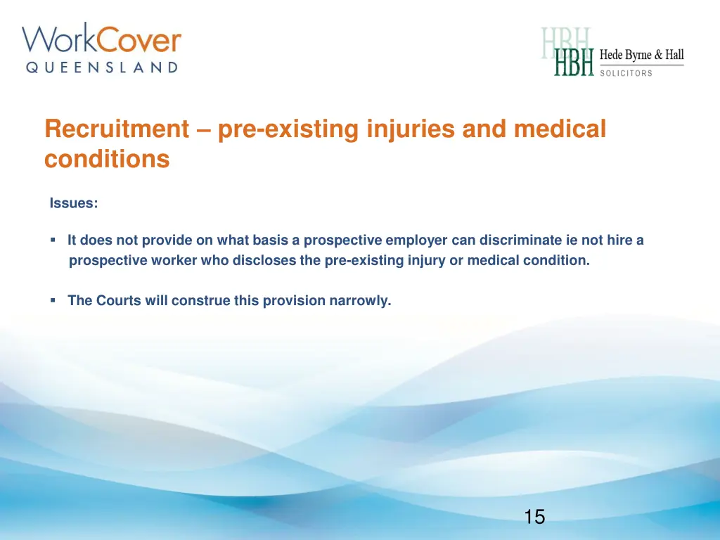 recruitment pre existing injuries and medical 1