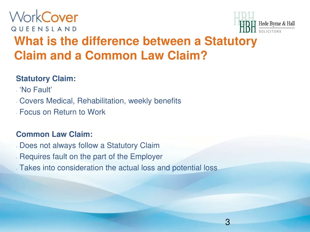 what is the difference between a statutory claim