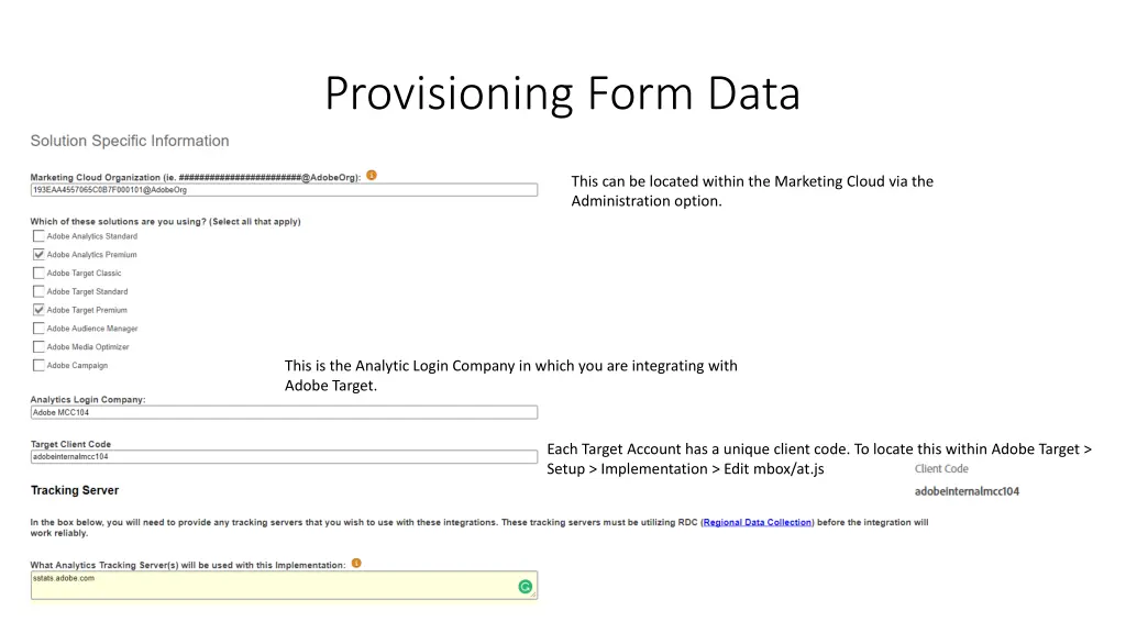 provisioning form data 1