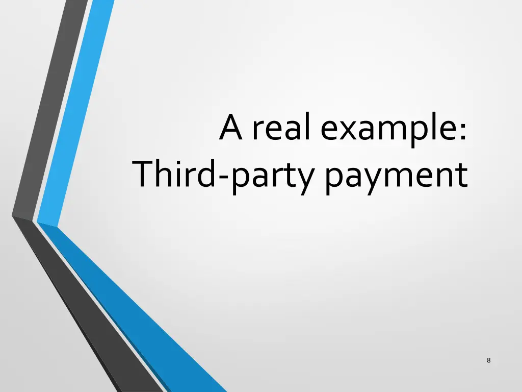 a real example third party payment