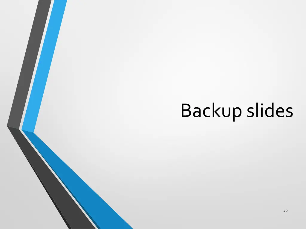 backup slides