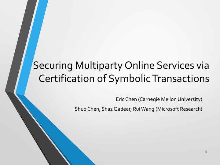 securing multiparty online services