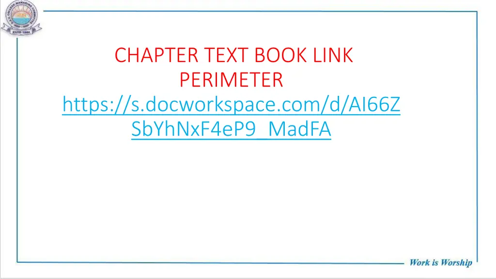 chapter text book link perimeter https