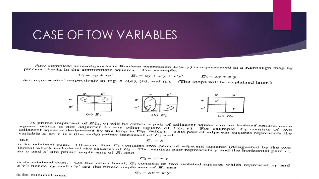 case of tow variables 1