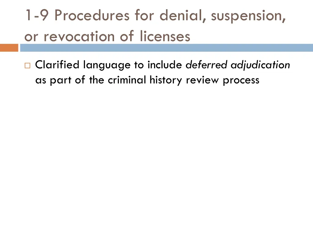 1 9 procedures for denial suspension