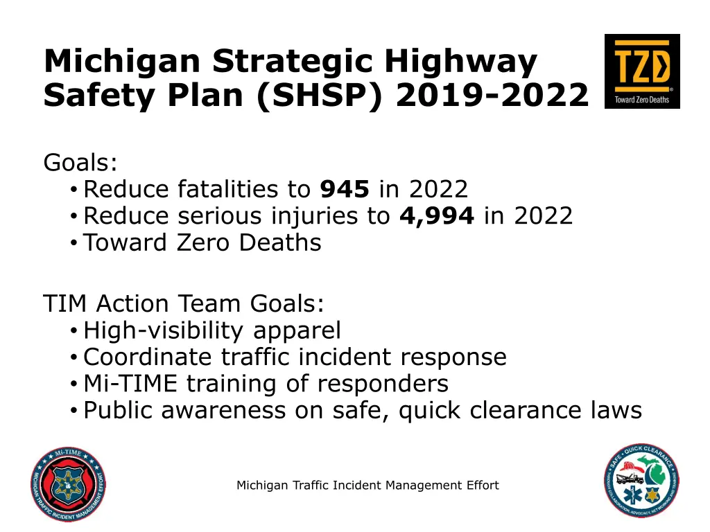 michigan strategic highway safety plan shsp 2019