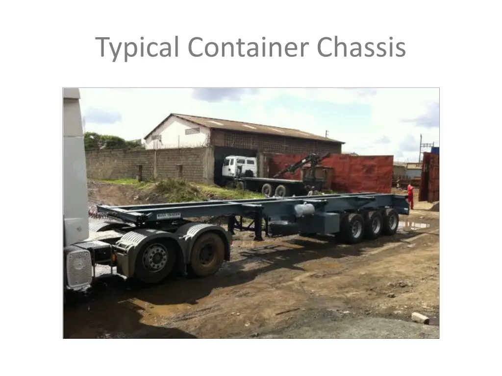 typical container chassis