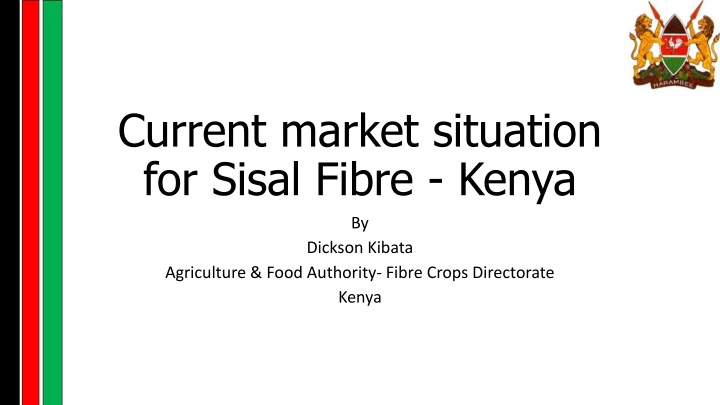 current market situation for sisal fibre kenya