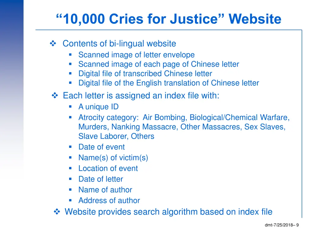 10 000 cries for justice website