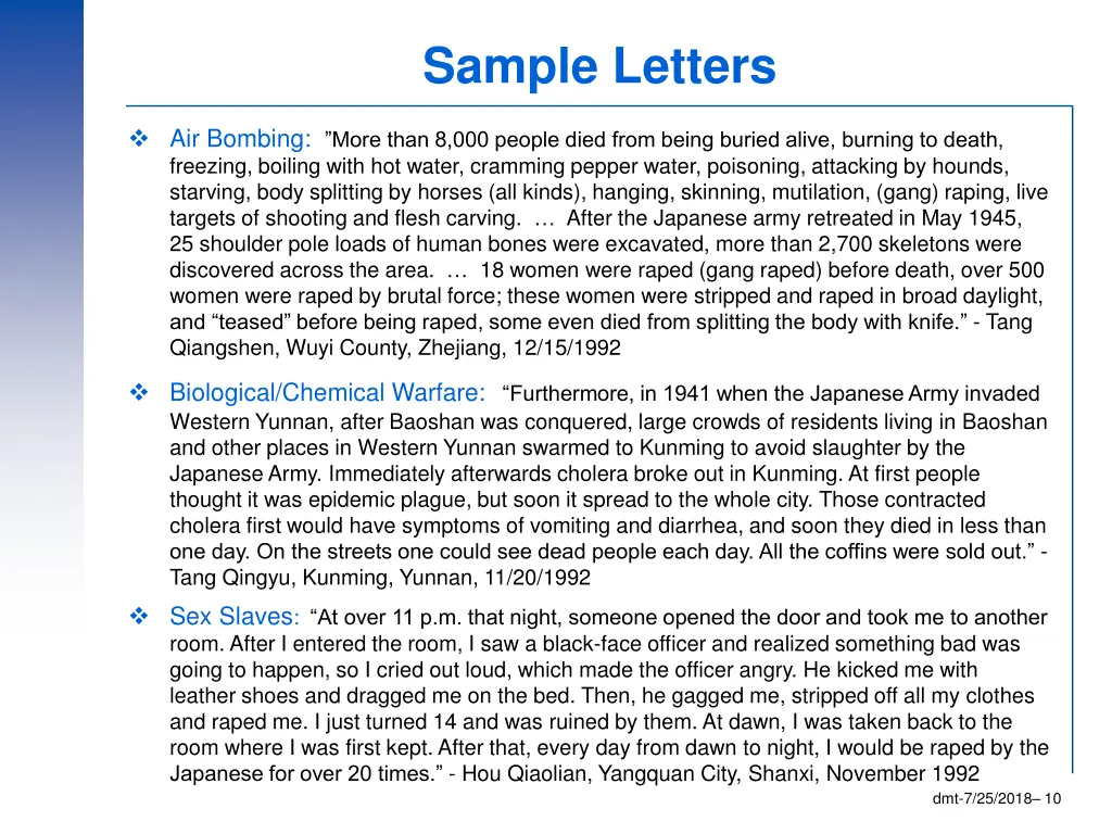 sample letters