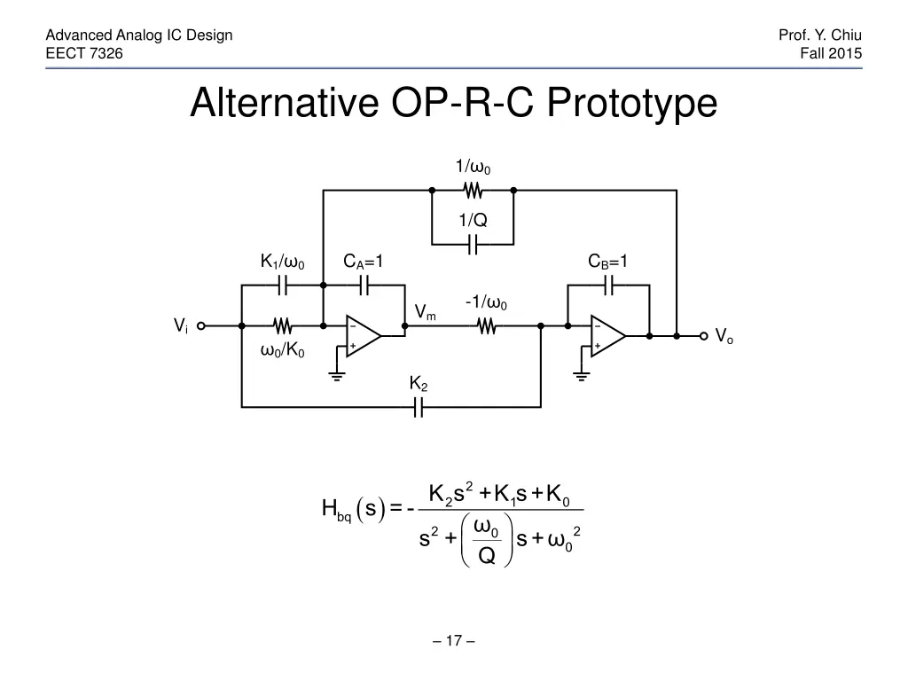 advanced analog ic design eect 7326 16