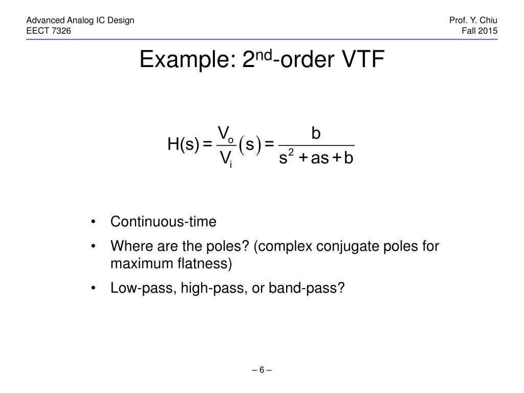 advanced analog ic design eect 7326 5