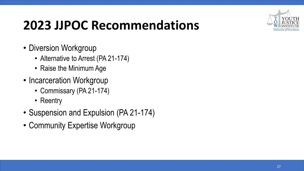 2023 jjpoc recommendations