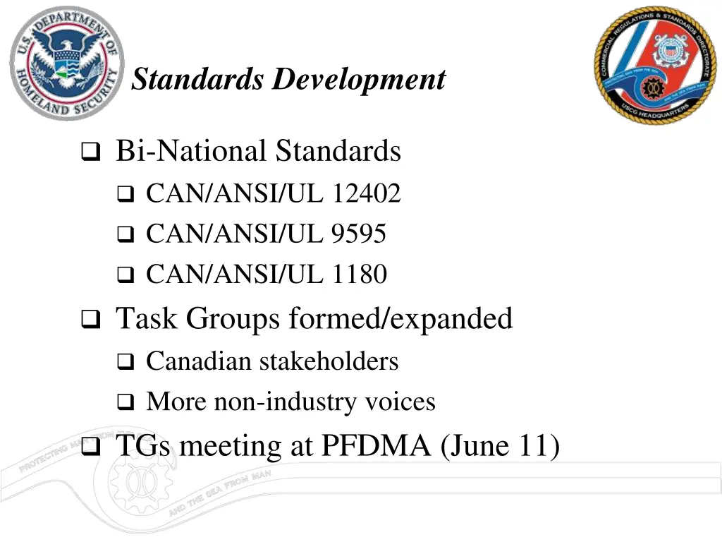 standards development