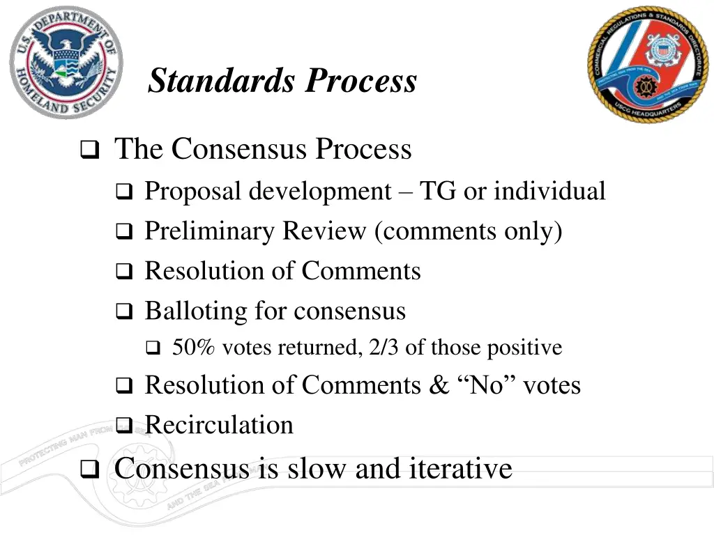 standards process