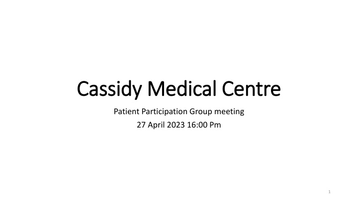 cassidy medical centre cassidy medical centre