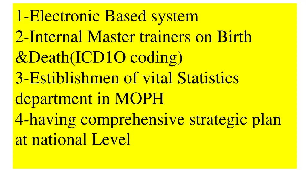 1 electronic based system 2 internal master