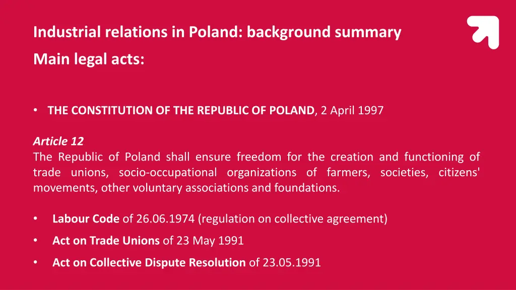 industrial relations in poland background summary 5