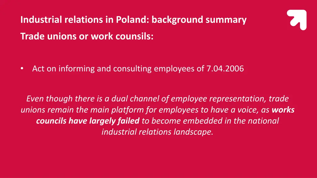 industrial relations in poland background summary 6