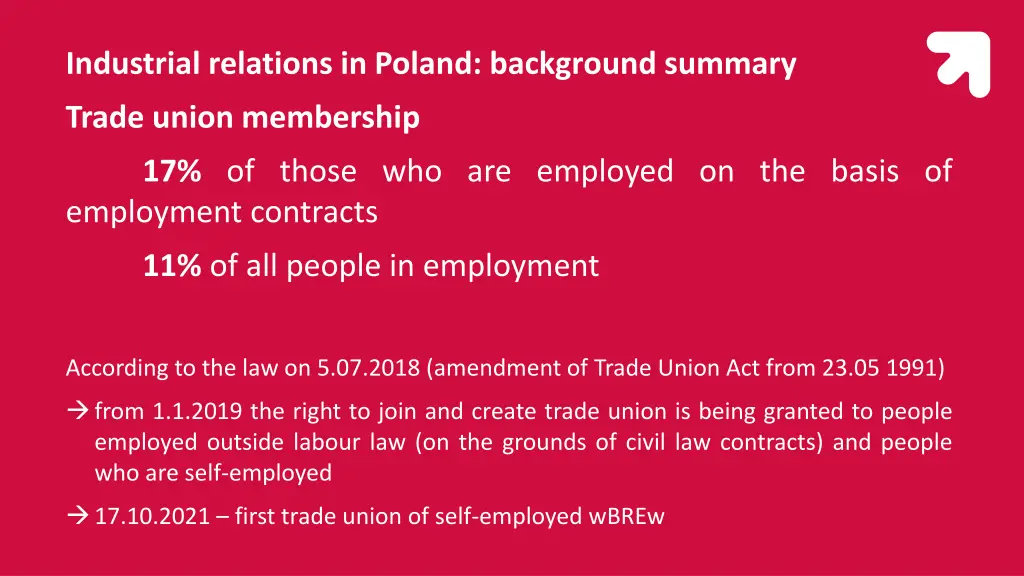 industrial relations in poland background summary