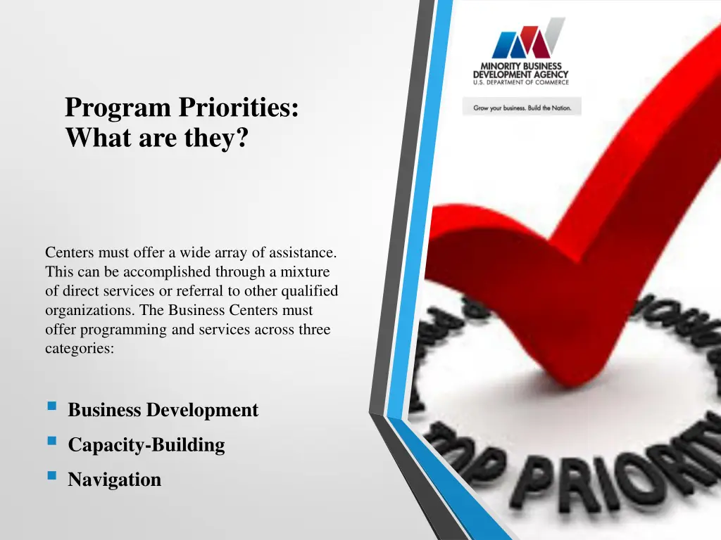 program priorities what are they