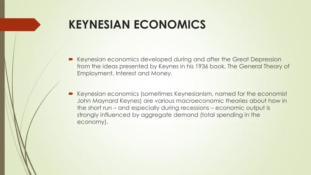 keynesian economics