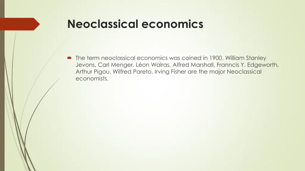 neoclassical economics