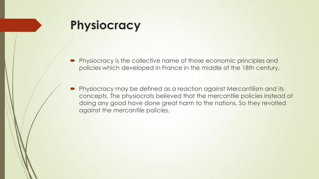 physiocracy