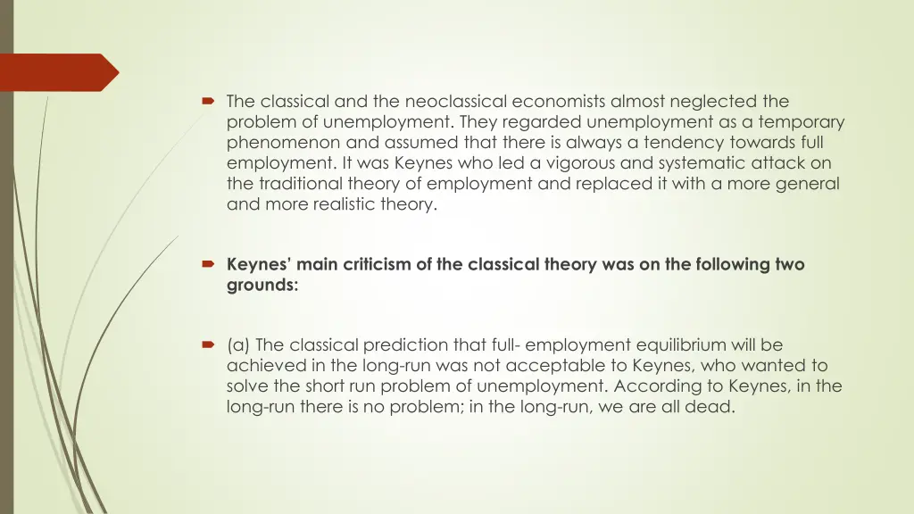 the classical and the neoclassical economists