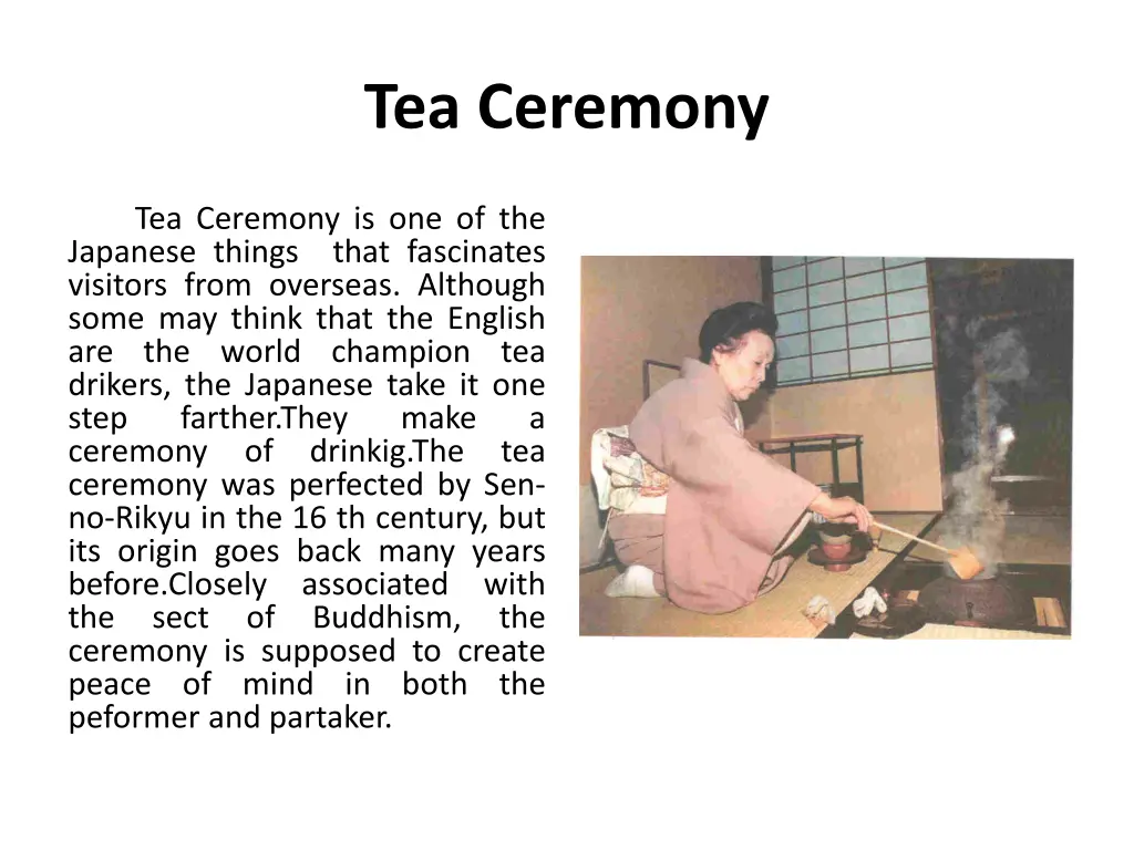 tea ceremony