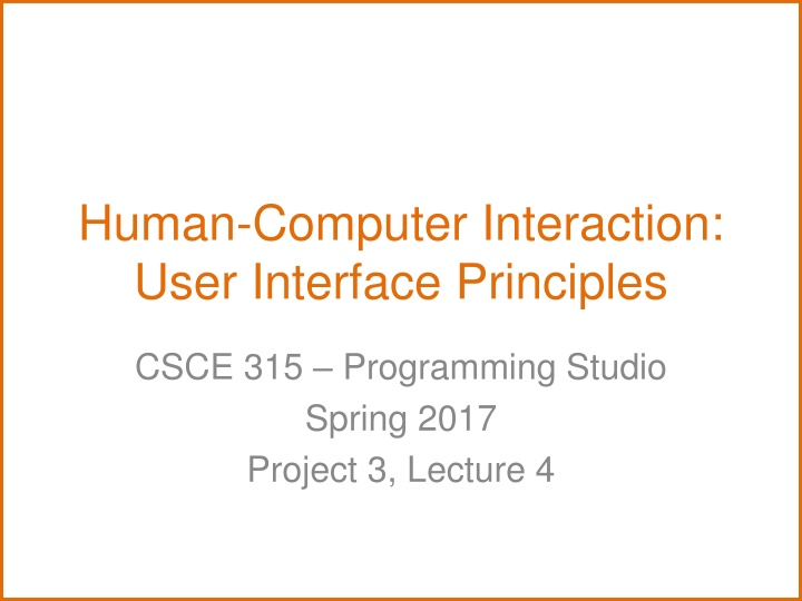 human computer interaction user interface