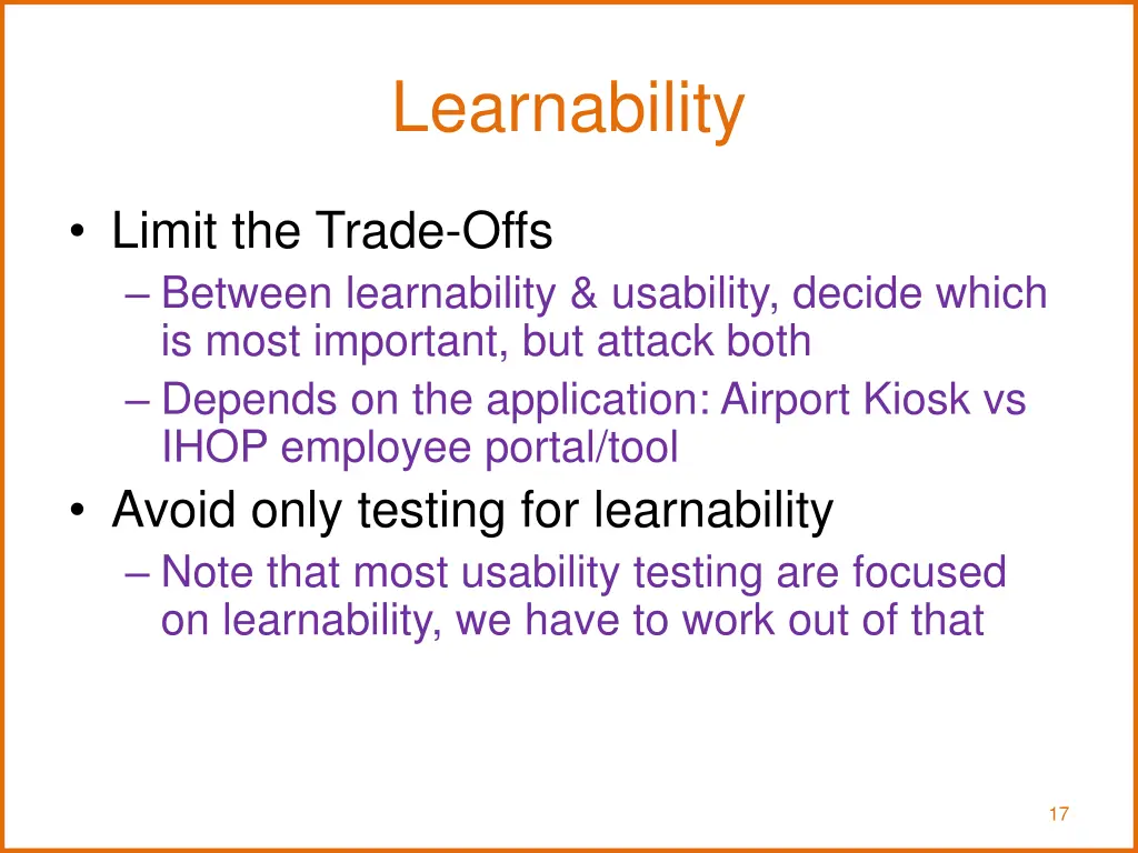 learnability