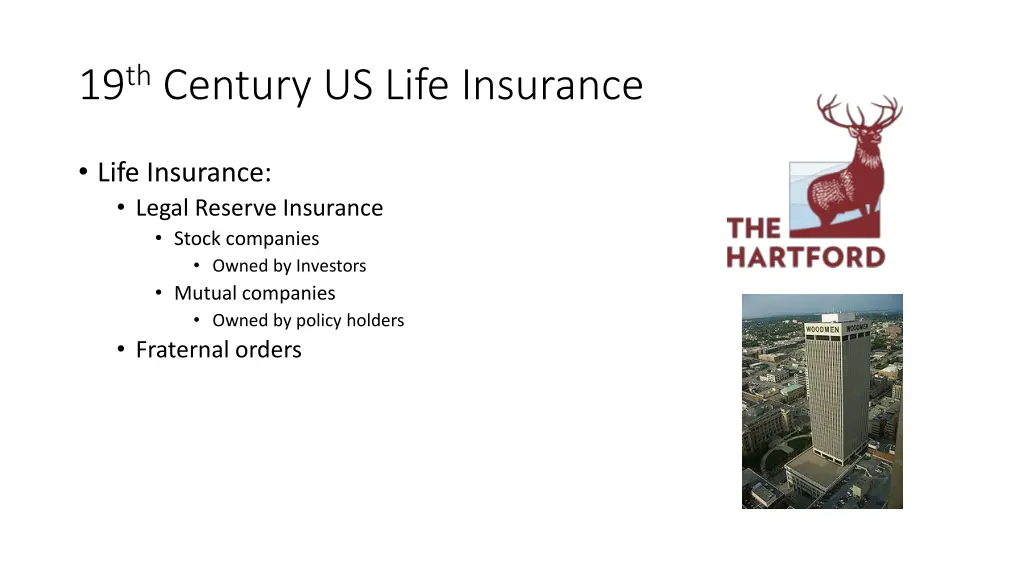 19 th century us life insurance