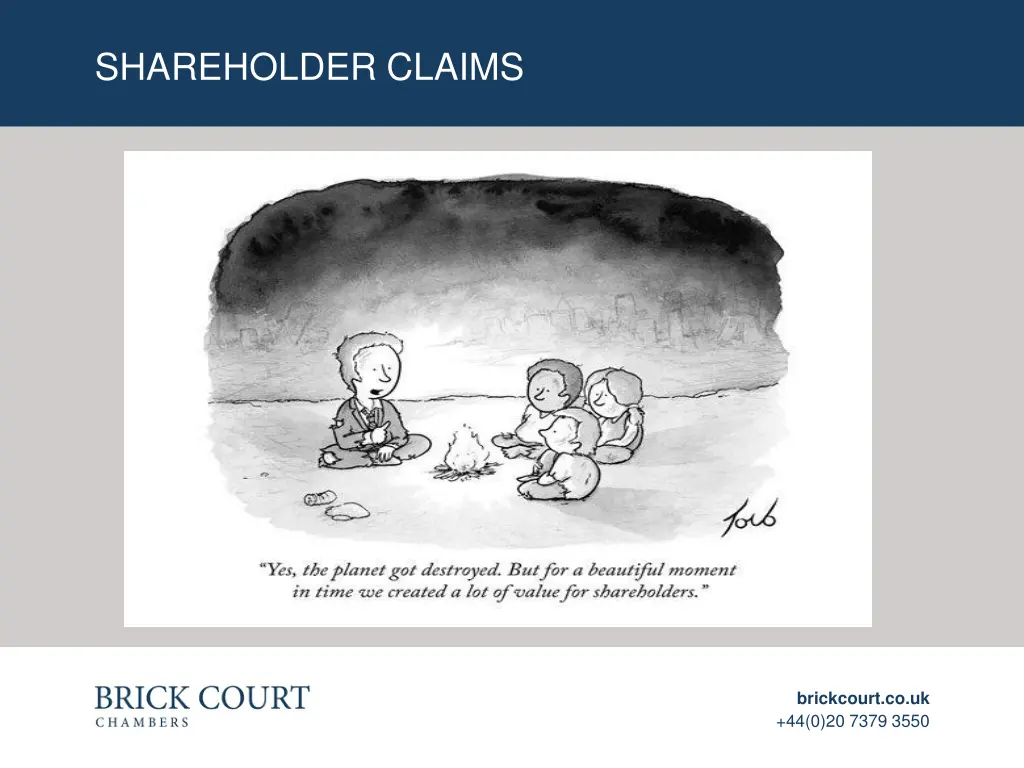 shareholder claims 1