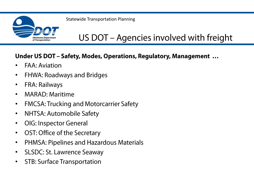 statewide transportation planning 16