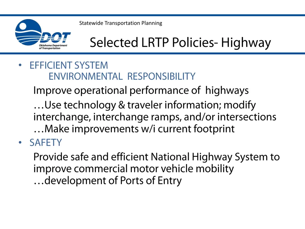 statewide transportation planning 6