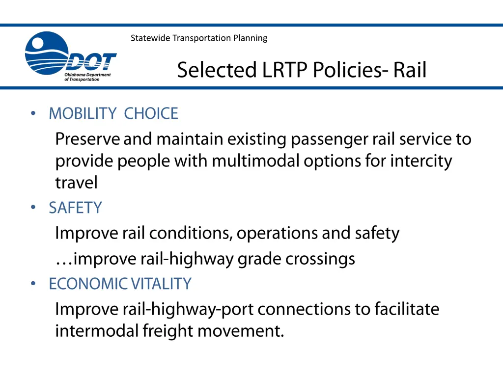 statewide transportation planning 7